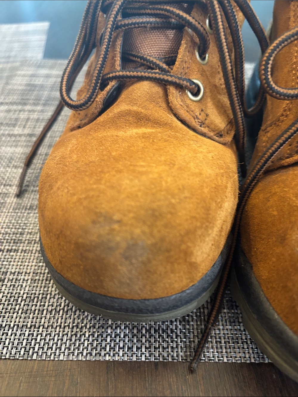 Brahma Tan Suede Work Boots 7.5 womens Black & safety toe oil resist waterproof - Picture 5 of 15